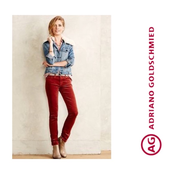 AG Adriano Goldschmied Stevie skinny straight cords Jeans 29 - Picture 1 of 7